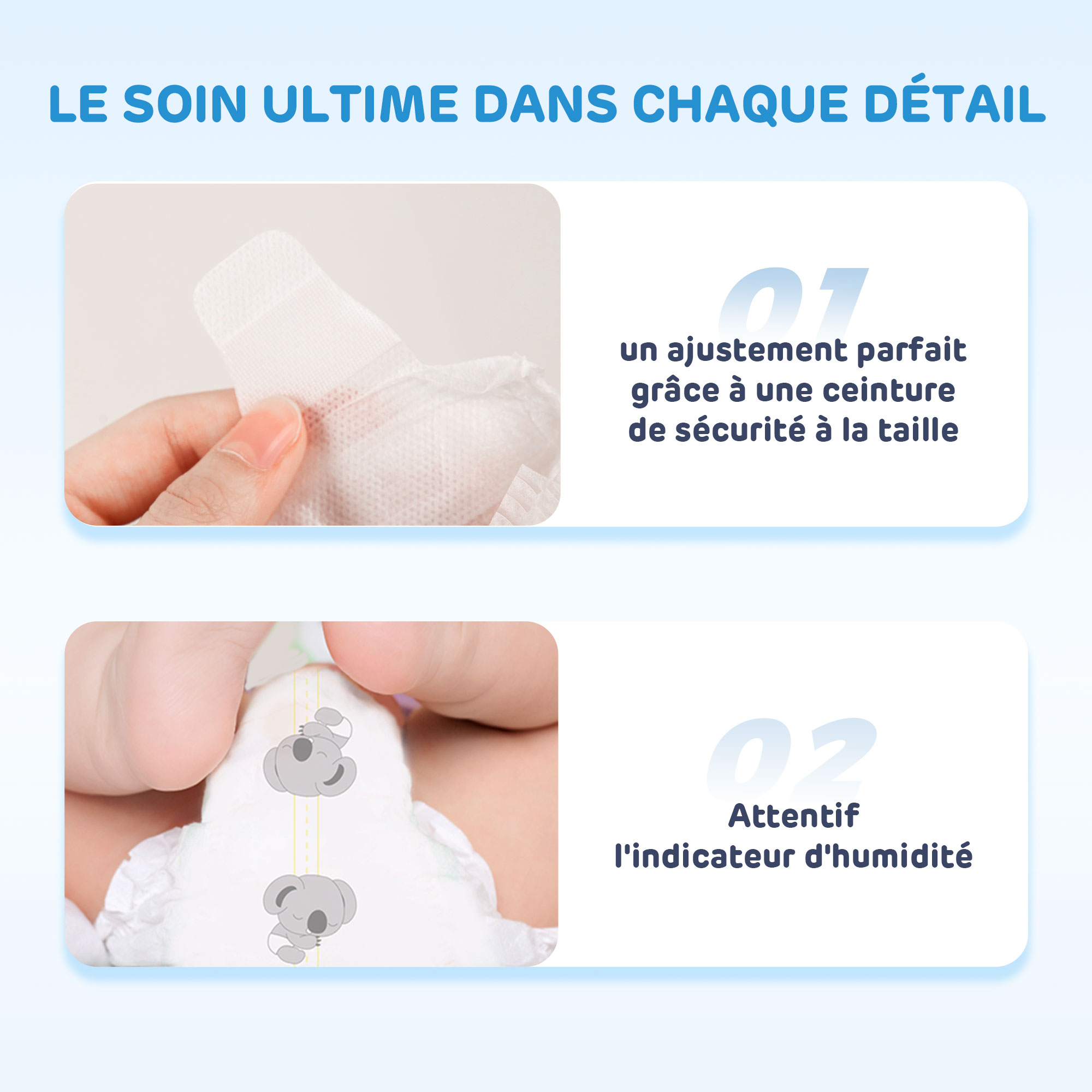 Couche pour Bébé 01 (Emballage minimum）
