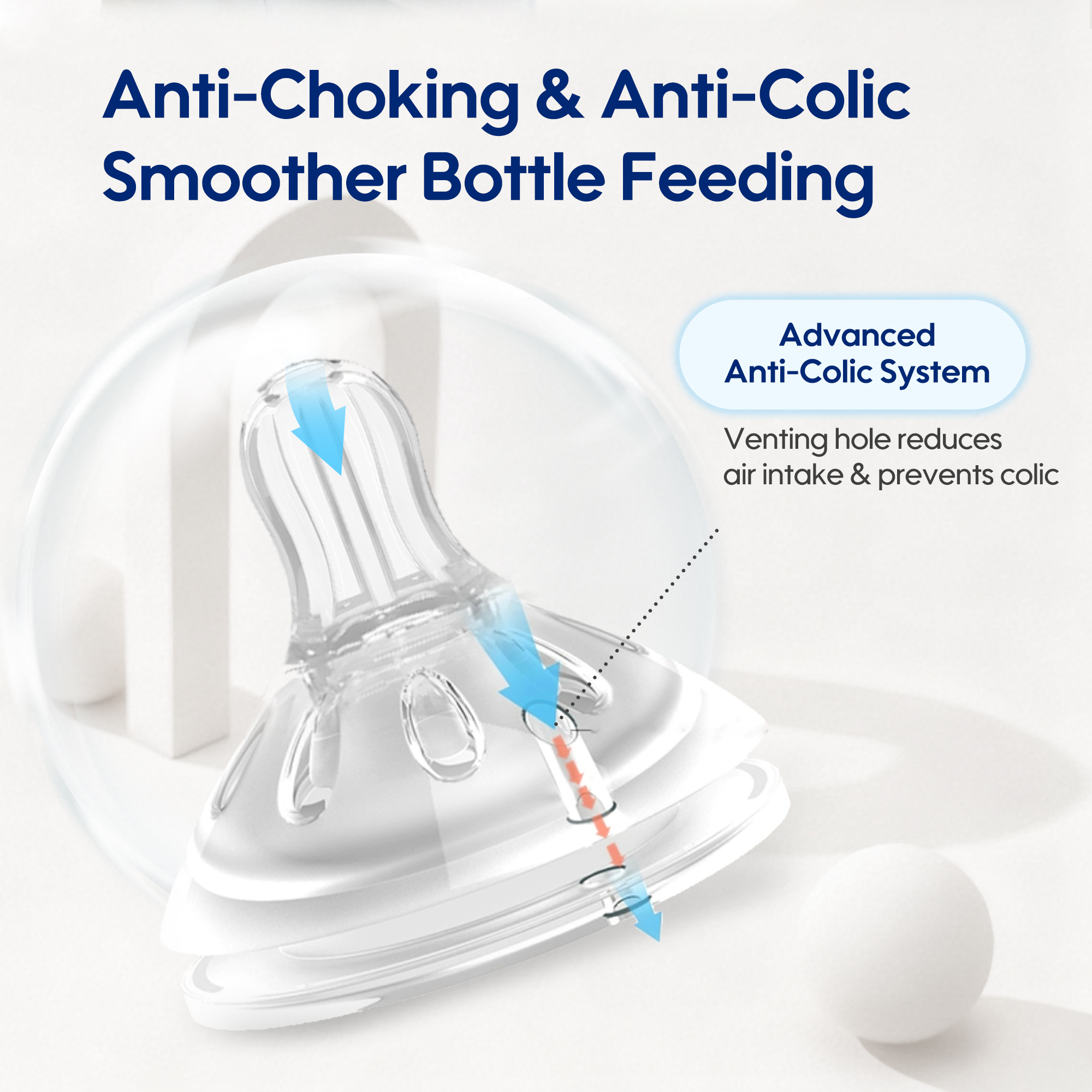 Biberons pour bébé en Tritan (180ml/270ml)