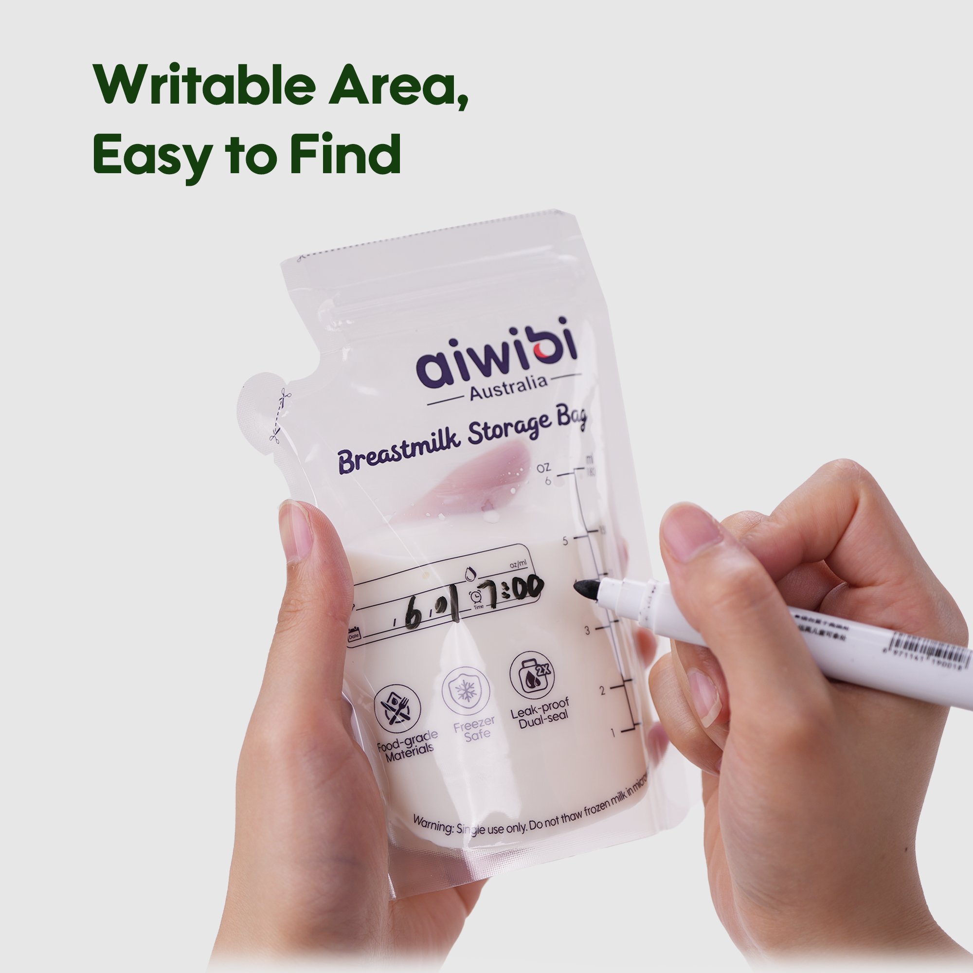 Sachets jetables de conservation du lait maternel (30 sachets)